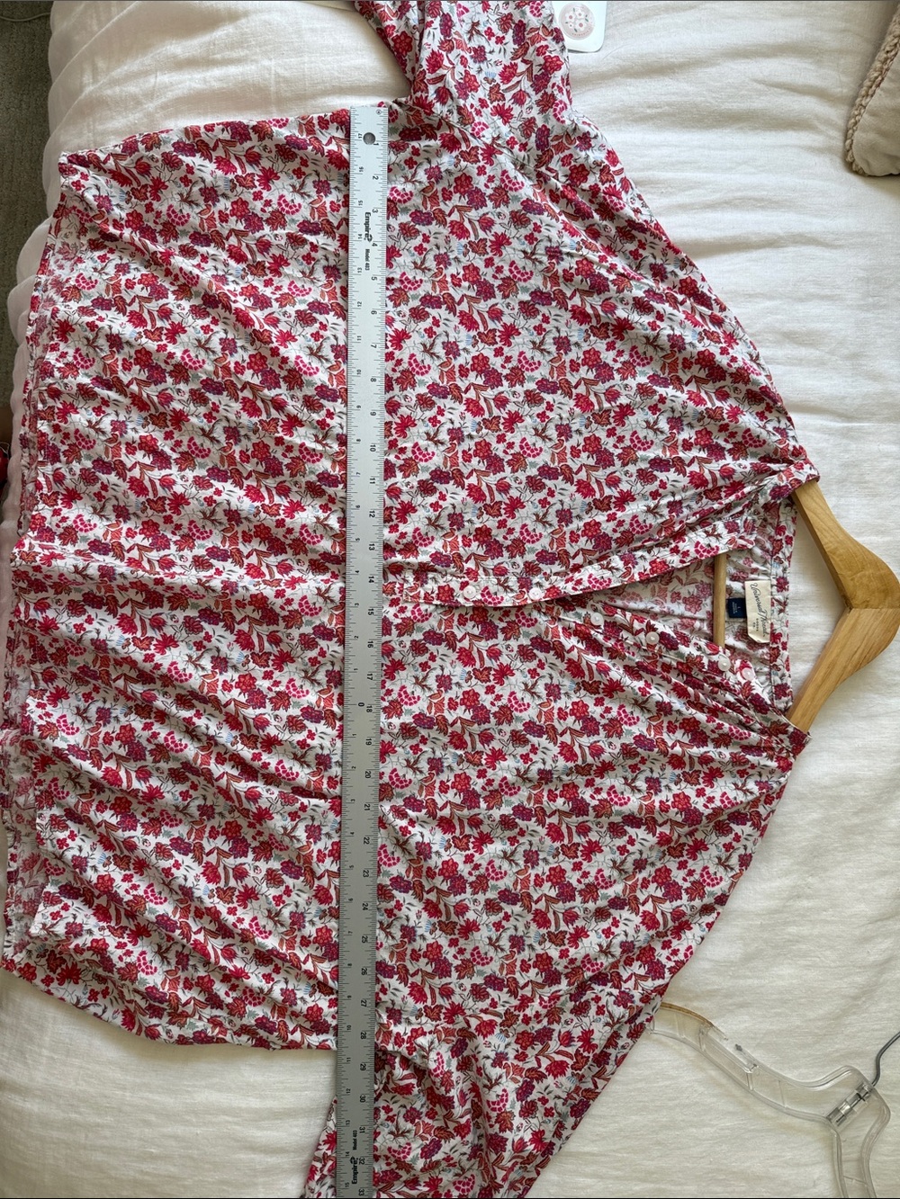 Universal Thread Floral Boho Blouse | Long Sleeve Split Neck Top | Cottagecore L - Picture 8 of 10